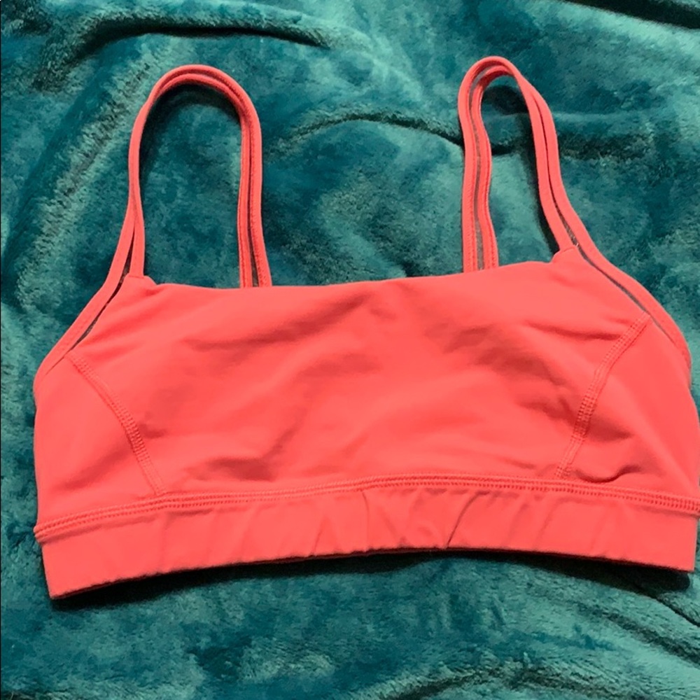 Lululemon pink sports bra size 4 no pads